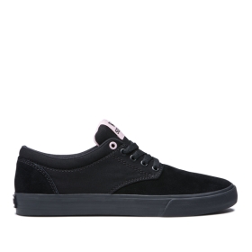 Supra CHINO Lave Sneakers Dame Svart/Svart | NO-32496